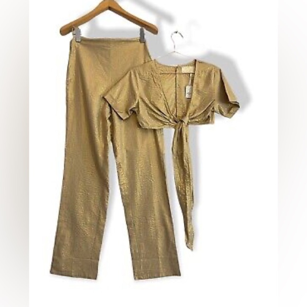 Jen’s Pirate Booty Gold Jumsuit